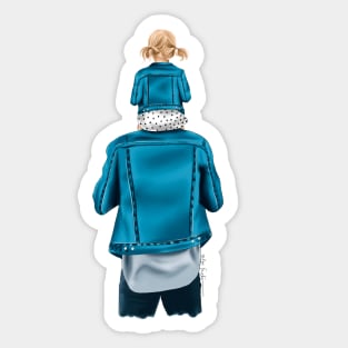 Daddy Shoulder Rides Sticker